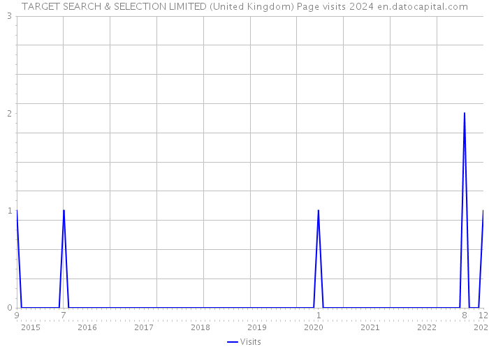 TARGET SEARCH & SELECTION LIMITED (United Kingdom) Page visits 2024 