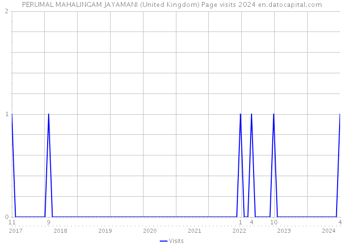 PERUMAL MAHALINGAM JAYAMANI (United Kingdom) Page visits 2024 