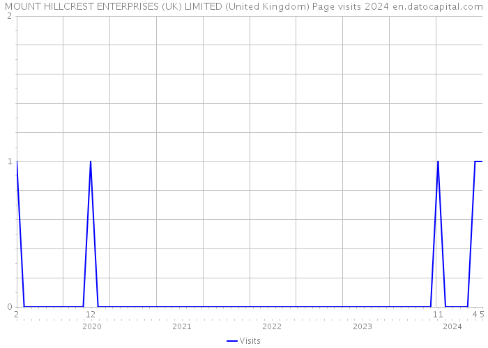 MOUNT HILLCREST ENTERPRISES (UK) LIMITED (United Kingdom) Page visits 2024 