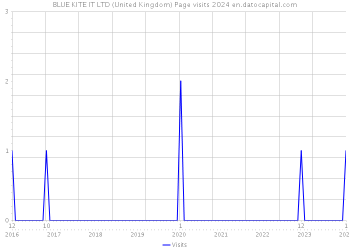 BLUE KITE IT LTD (United Kingdom) Page visits 2024 