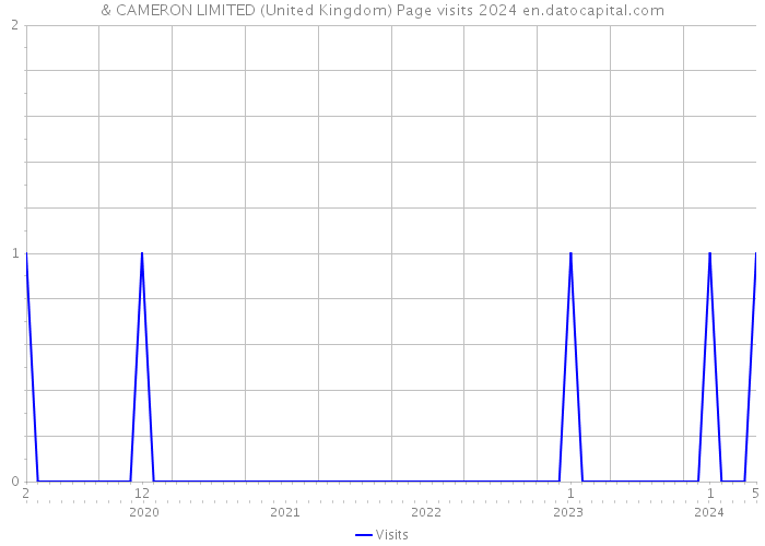 & CAMERON LIMITED (United Kingdom) Page visits 2024 