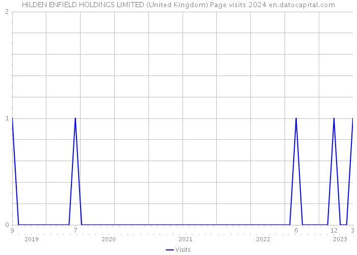 HILDEN ENFIELD HOLDINGS LIMITED (United Kingdom) Page visits 2024 