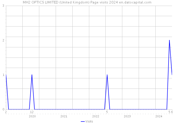 MH2 OPTICS LIMITED (United Kingdom) Page visits 2024 
