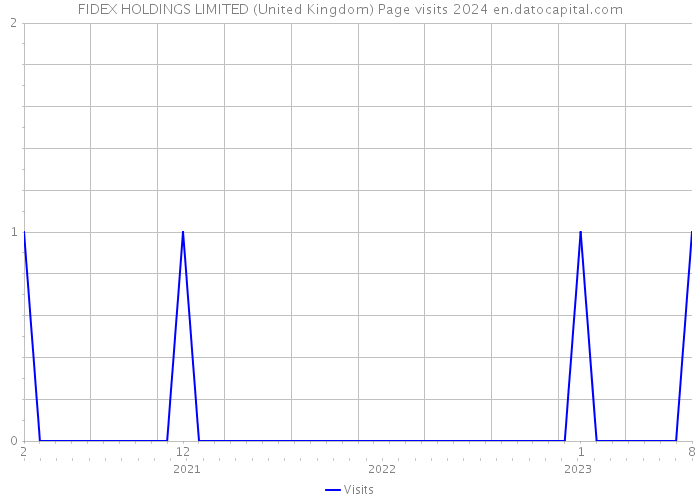 FIDEX HOLDINGS LIMITED (United Kingdom) Page visits 2024 