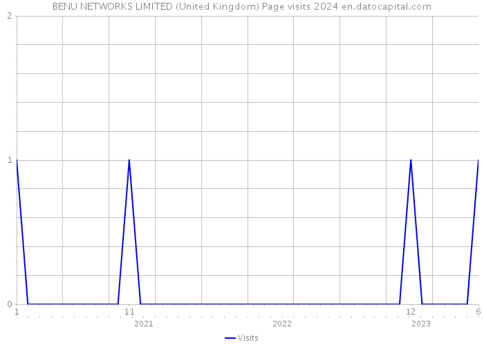 BENU NETWORKS LIMITED (United Kingdom) Page visits 2024 