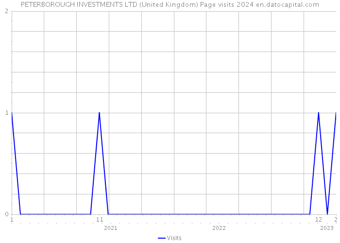 PETERBOROUGH INVESTMENTS LTD (United Kingdom) Page visits 2024 