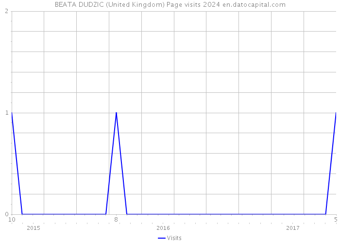 BEATA DUDZIC (United Kingdom) Page visits 2024 