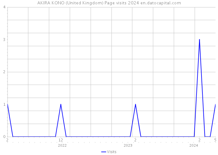 AKIRA KONO (United Kingdom) Page visits 2024 