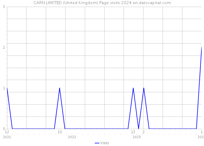 CARN LIMITED (United Kingdom) Page visits 2024 
