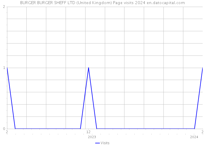 BURGER BURGER SHEFF LTD (United Kingdom) Page visits 2024 