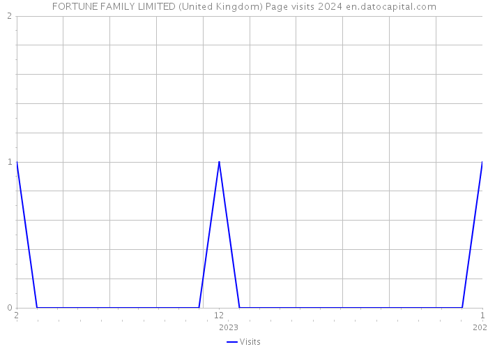 FORTUNE FAMILY LIMITED (United Kingdom) Page visits 2024 