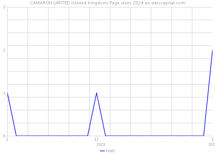 CAMARON LIMITED (United Kingdom) Page visits 2024 
