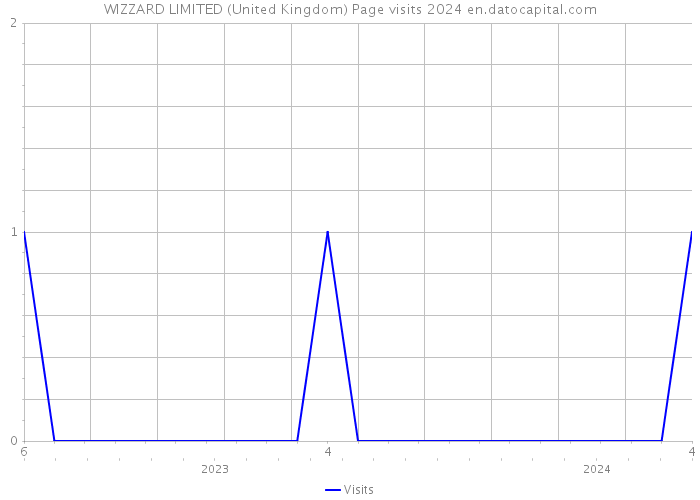 WIZZARD LIMITED (United Kingdom) Page visits 2024 