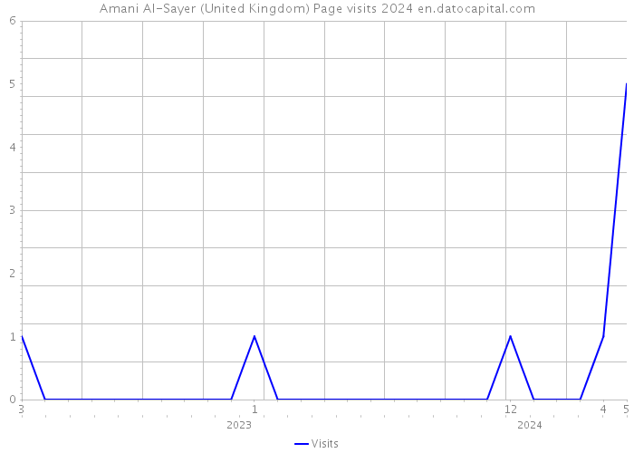 Amani Al-Sayer (United Kingdom) Page visits 2024 