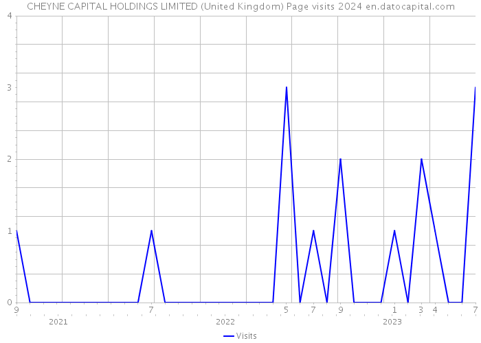 CHEYNE CAPITAL HOLDINGS LIMITED (United Kingdom) Page visits 2024 