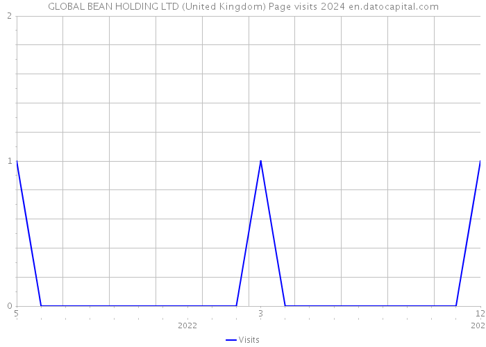 GLOBAL BEAN HOLDING LTD (United Kingdom) Page visits 2024 
