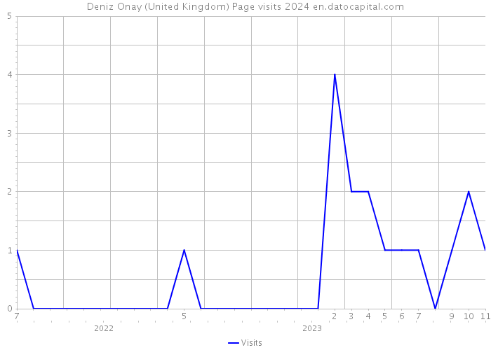 Deniz Onay (United Kingdom) Page visits 2024 