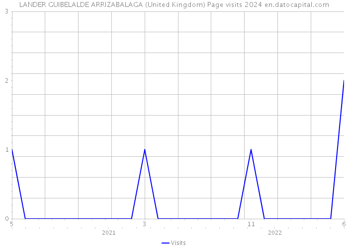 LANDER GUIBELALDE ARRIZABALAGA (United Kingdom) Page visits 2024 