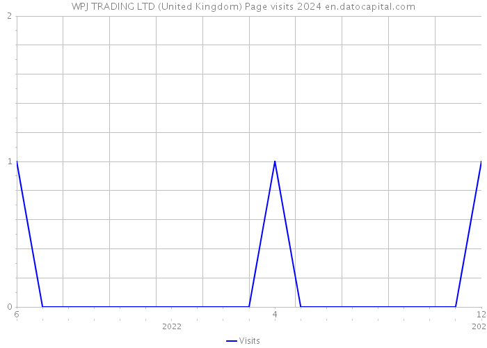 WPJ TRADING LTD (United Kingdom) Page visits 2024 