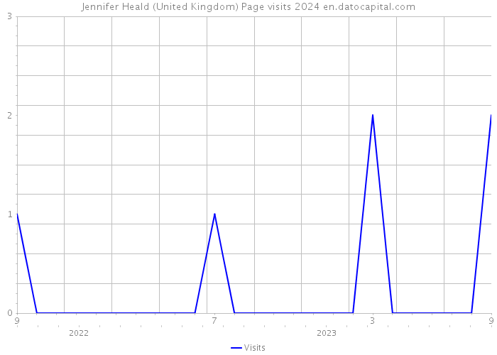 Jennifer Heald (United Kingdom) Page visits 2024 