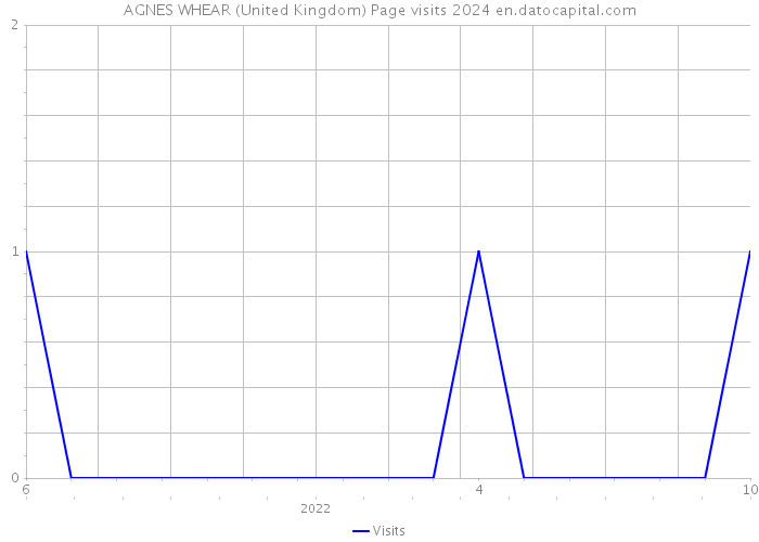 AGNES WHEAR (United Kingdom) Page visits 2024 