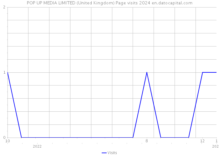 POP UP MEDIA LIMITED (United Kingdom) Page visits 2024 