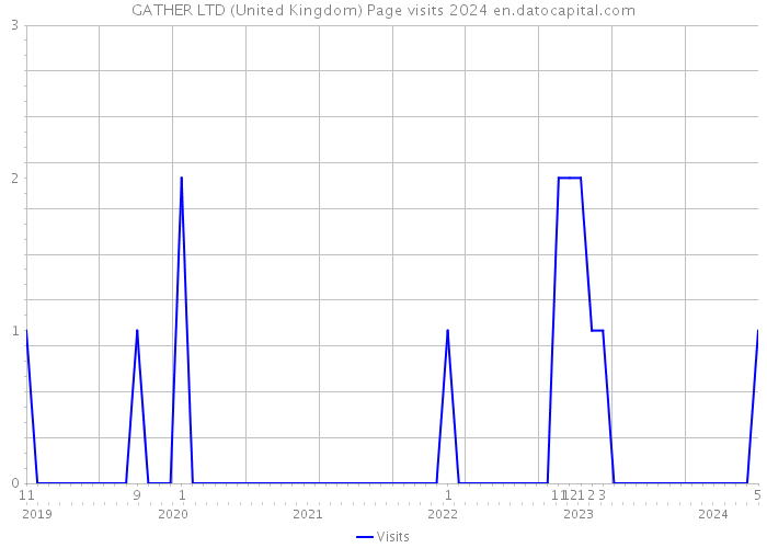 GATHER LTD (United Kingdom) Page visits 2024 