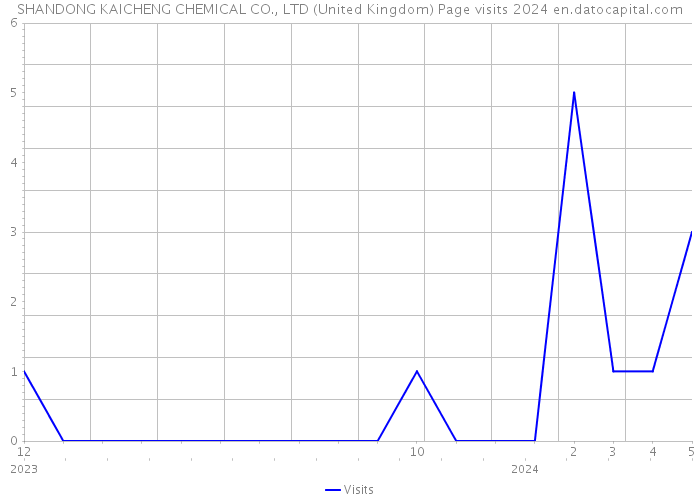 SHANDONG KAICHENG CHEMICAL CO., LTD (United Kingdom) Page visits 2024 