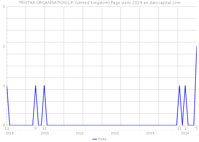 TRISTAR ORGANISATION L.P. (United Kingdom) Page visits 2024 