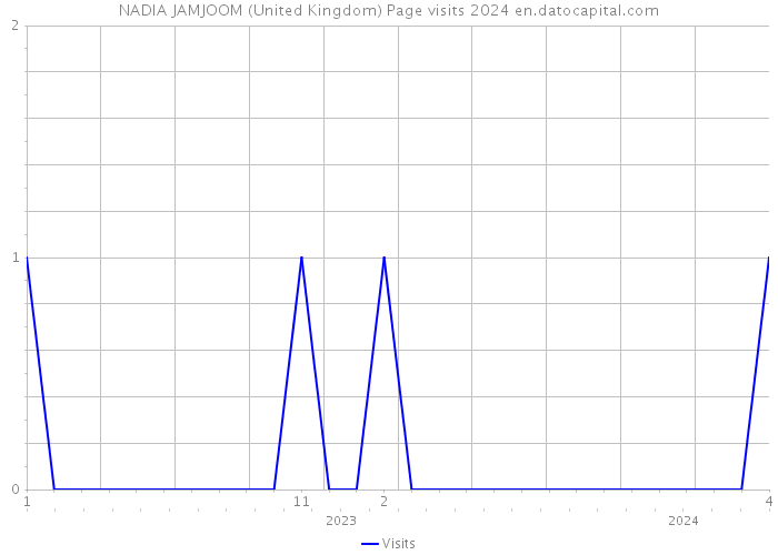 NADIA JAMJOOM (United Kingdom) Page visits 2024 