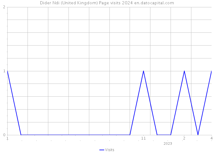 Dider Ndi (United Kingdom) Page visits 2024 