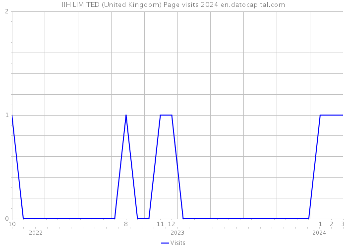 IIH LIMITED (United Kingdom) Page visits 2024 