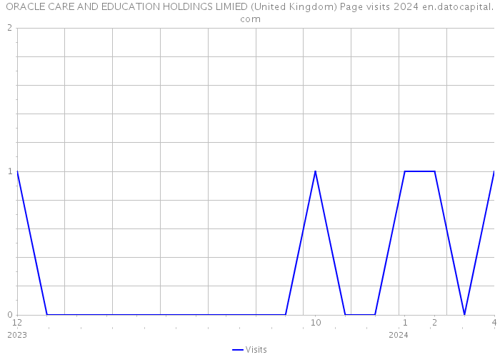 ORACLE CARE AND EDUCATION HOLDINGS LIMIED (United Kingdom) Page visits 2024 