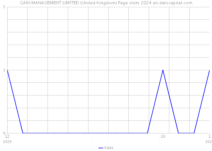 GAIN MANAGEMENT LIMITED (United Kingdom) Page visits 2024 