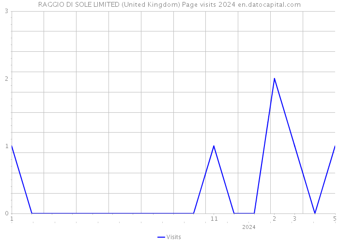 RAGGIO DI SOLE LIMITED (United Kingdom) Page visits 2024 