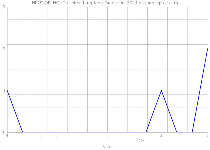 HIDENORI HONO (United Kingdom) Page visits 2024 