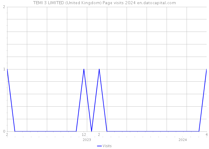 TEMI 3 LIMITED (United Kingdom) Page visits 2024 
