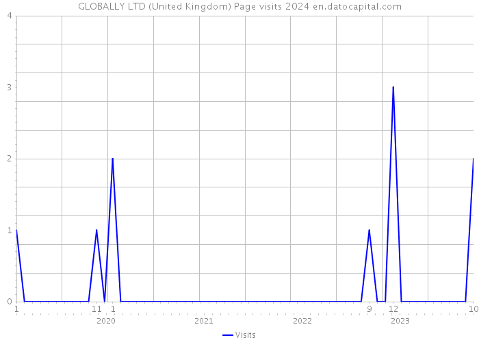 GLOBALLY LTD (United Kingdom) Page visits 2024 