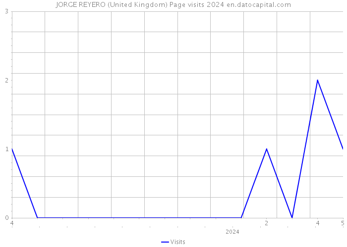 JORGE REYERO (United Kingdom) Page visits 2024 