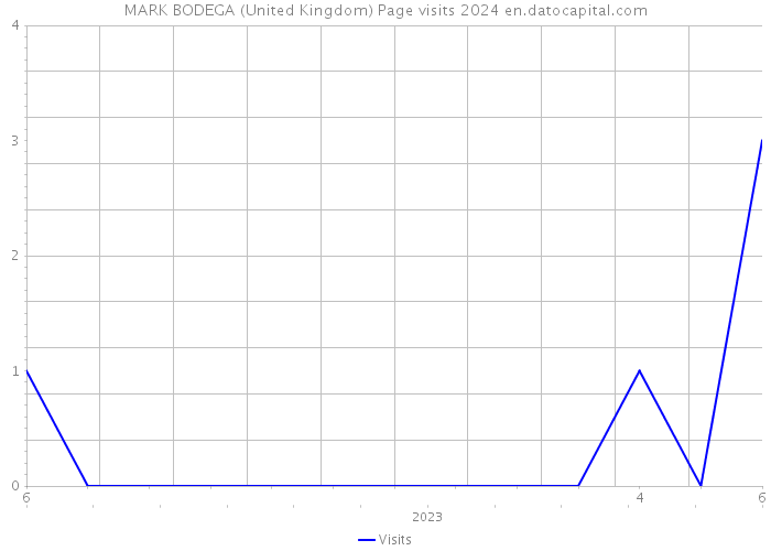 MARK BODEGA (United Kingdom) Page visits 2024 