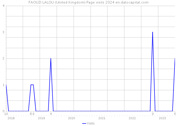 FAOUZI LALOU (United Kingdom) Page visits 2024 