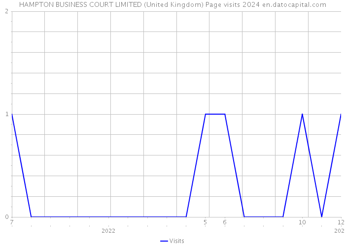 HAMPTON BUSINESS COURT LIMITED (United Kingdom) Page visits 2024 