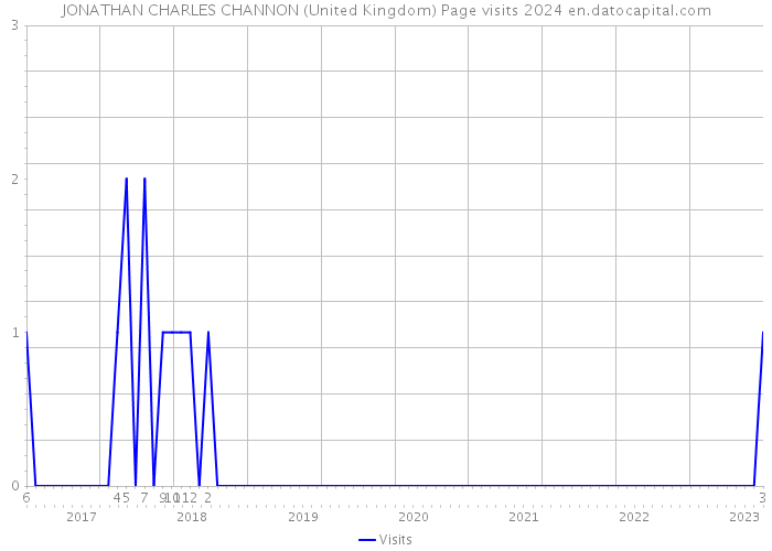 JONATHAN CHARLES CHANNON (United Kingdom) Page visits 2024 
