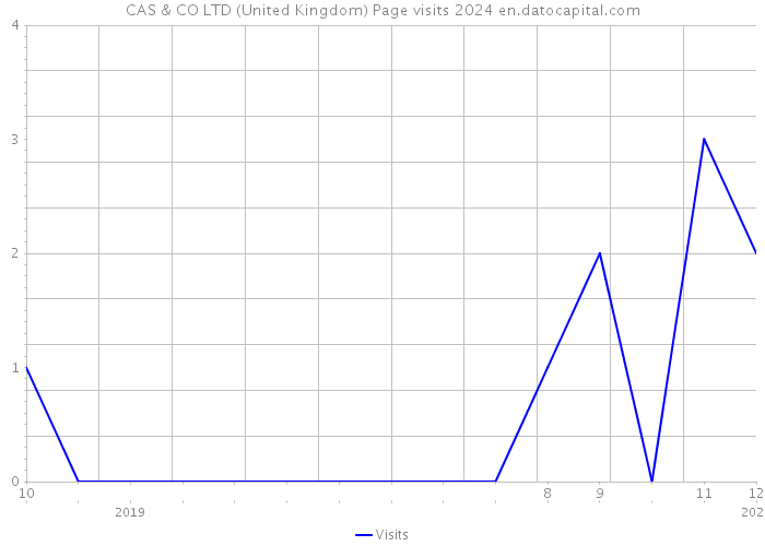 CAS & CO LTD (United Kingdom) Page visits 2024 