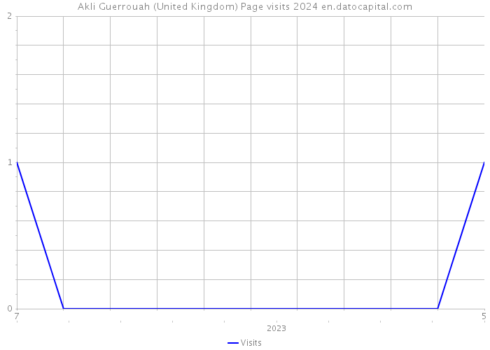 Akli Guerrouah (United Kingdom) Page visits 2024 