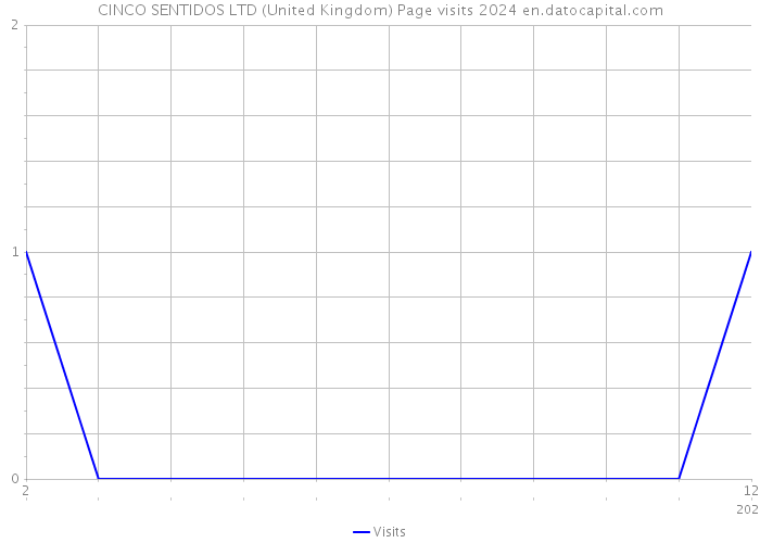 CINCO SENTIDOS LTD (United Kingdom) Page visits 2024 