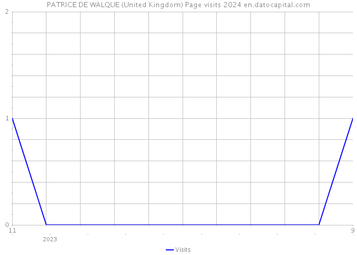 PATRICE DE WALQUE (United Kingdom) Page visits 2024 