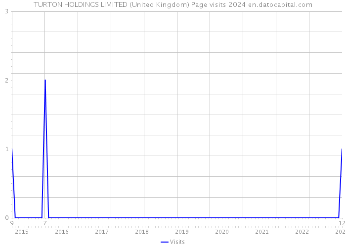 TURTON HOLDINGS LIMITED (United Kingdom) Page visits 2024 