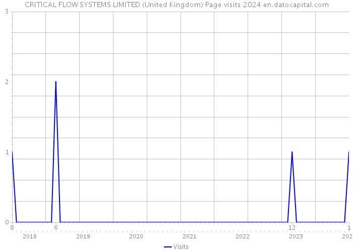 CRITICAL FLOW SYSTEMS LIMITED (United Kingdom) Page visits 2024 