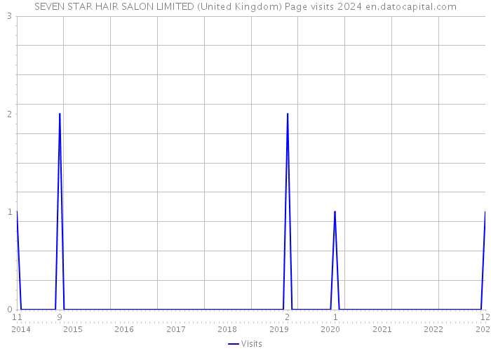 SEVEN STAR HAIR SALON LIMITED (United Kingdom) Page visits 2024 